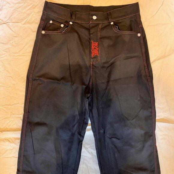 Men's Trendy Embroidered Skull Straight Pants - Picture 2 of 6